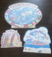 Cherished Teddies Display Foamboard "Across The Sea, By the Sea  Love Letters
