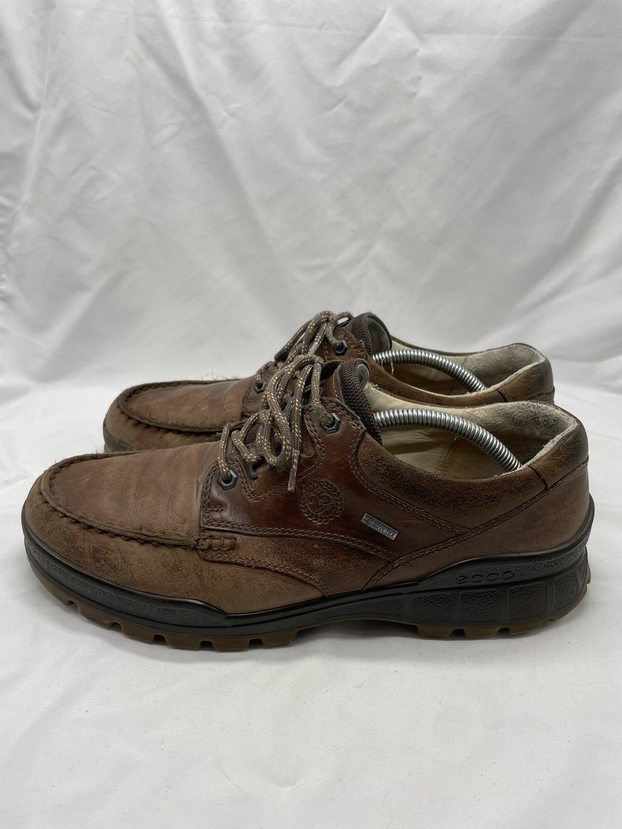 ECCO Track 25 Gore-Tex Hiking Shoes Men Sz EU 45 US Brown Leather