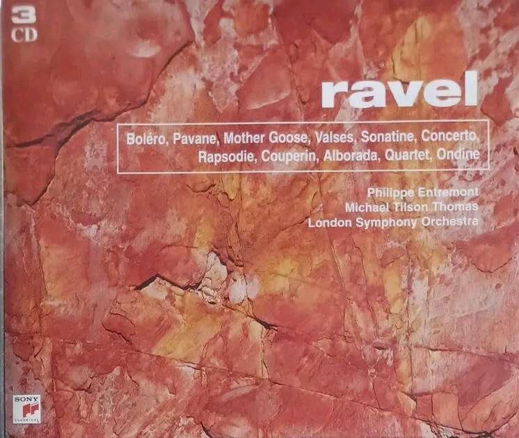 RAVEL 3 CD NEW SEALED PHILIPPE ENTREMONT MICHAEL TILSON THOMAS #SP