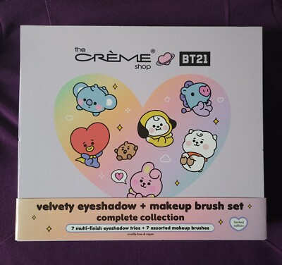 Crème Shop x BT21 Baby Eyeshadow & Brush Set *Limited Edition* NEW IN BOX* RARE