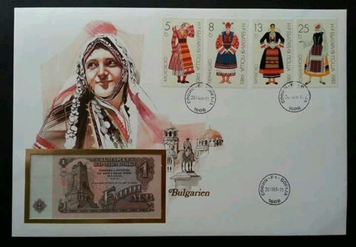 Bulgaria Traditional Costumes 2010 Dance Women Culture FDC (banknote cover) Rare - Picture 1 of 8