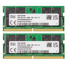 Hynix DDR5 64GB 2X32GB 4800MHz PC5-38400 2RX8 SODIMM Memory Ram HMCG88MEBSA092N