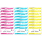 Striped Pastel Paper Straws 20pack Food Safe Biodegradable Party Birthday Funny