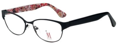 Isaac Mizrahi Designer Multi-Focus Blue Light Glasses M109-01 Black Pink 52mm