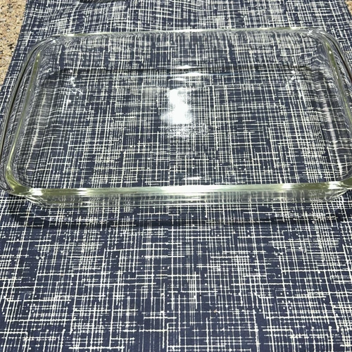 Vintage PYREX 232 Clear Glass 12 3/4”×7-1/2”× 2” Casserole Baking Dish