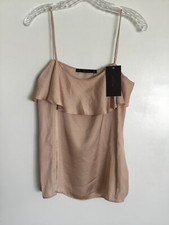 Zara Basic Collection Women Camisole Tank Top S Beige New With Tag