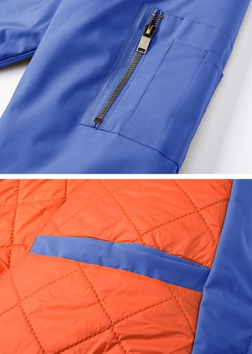 Men's Windbreaker Bomber Jackets Casual Warm Padded Lightweight Pilot Work Coats - Picture 25 of 76