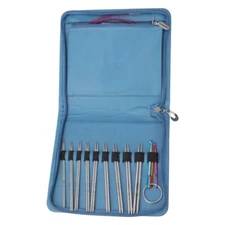 9Pairs 2.2mm-4.5mm Interchangeable Circular Knitting Needle Set with Accessories
