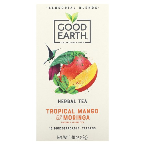 Sensorial Blends, Herbal Tea, Tropical Mango & Moringa, 15 Biodegradable