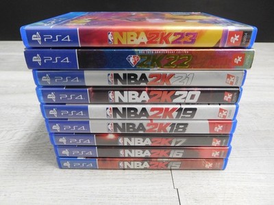 Lot of 9x NBA 2K Games 2K15-2K23 Sony Playstation 4 PS4 CIB Complete Video Games