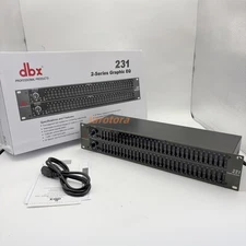 dbx 231 Dual Channel 31-Band Graphic Equalizer Rackmount Pro Audio EQ - TESTED