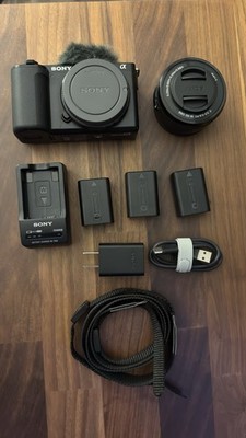 Sony ZV-E10 Mirrorless Camera + 16-50mm OSS Lens, 3 Batteries & Charger