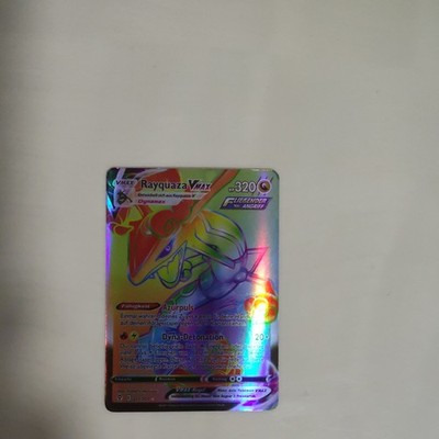 pokemon karten sammlung Englisch original Rayquaza VMAX Rainbow 2021/2022