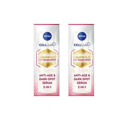 Nivea Luminous 630 Anti-Age Dark Spot 2-in-1 Serum Collagen 30ml 2 Pack