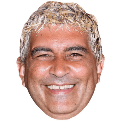 Pat Smear (Blonde) Celebrity Mask, Flat Card Face, Fancy Dress Mask