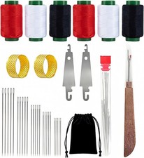 38Pcs Big Eye Steel Sewing Needles Kit  Steel Needles for Hand Sewing,whimsyard