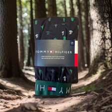Tommy Hilfiger Men's Woven Cotton Boxer Size: LARGE w/ TREES