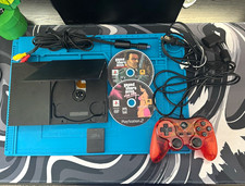 Sony PlayStation 2 Slim (SCPH-90001) w/ 2 Games, Controller, and Memory Card
