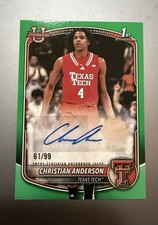 2025 topps bowman chrome u basketball auto Christian Anderson