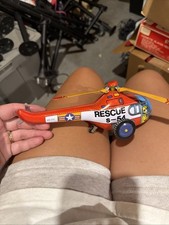 Vintage Tin helicopter RESCUE S-54