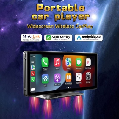 10,26'' kabelloser tragbarer Bluetooth Auto MP5 Player HD großer Bildschirm + 4 LED Kamera