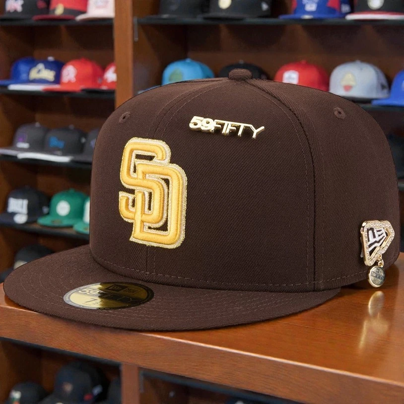 New Era Hombres San Diego Padres Fitted (Marrón