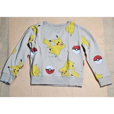Jumping Beans Pok mon Pikachu Softest Fleece Sweatshirt Size 6 Gray