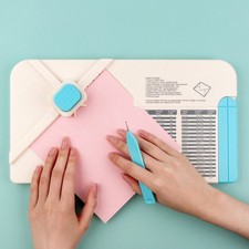 3-In-1 Punch Board for Envelopes Gift Boxes Bows Perfect for Birthdays, Holidays