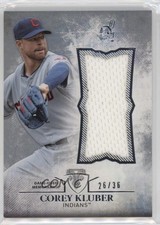 2015 Topps Triple Threads Unity Single Jumbo Relics 26/36 Corey Kluber 00jz