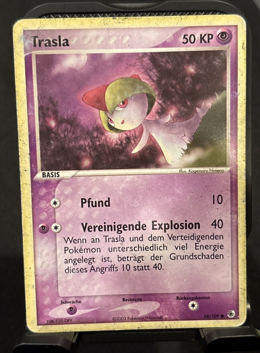 [German] Ralts/Trasla - 68/109 Ruby & Sapphire - Pokémon 2003 Ultra Rare HP/DM