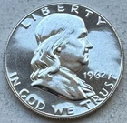 1962 Proof Franklin Half Dollar 90% Silver-INV#9121