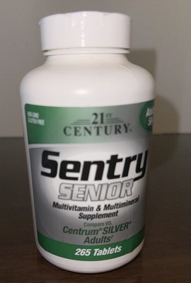 Sentry Senior, Multivitamin & Multimineral Supplement, Adults 50+, 265 Tablets