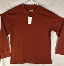 New With Tags Men's Soft Knit Cable Sweater - Goodfellow & Co Red L