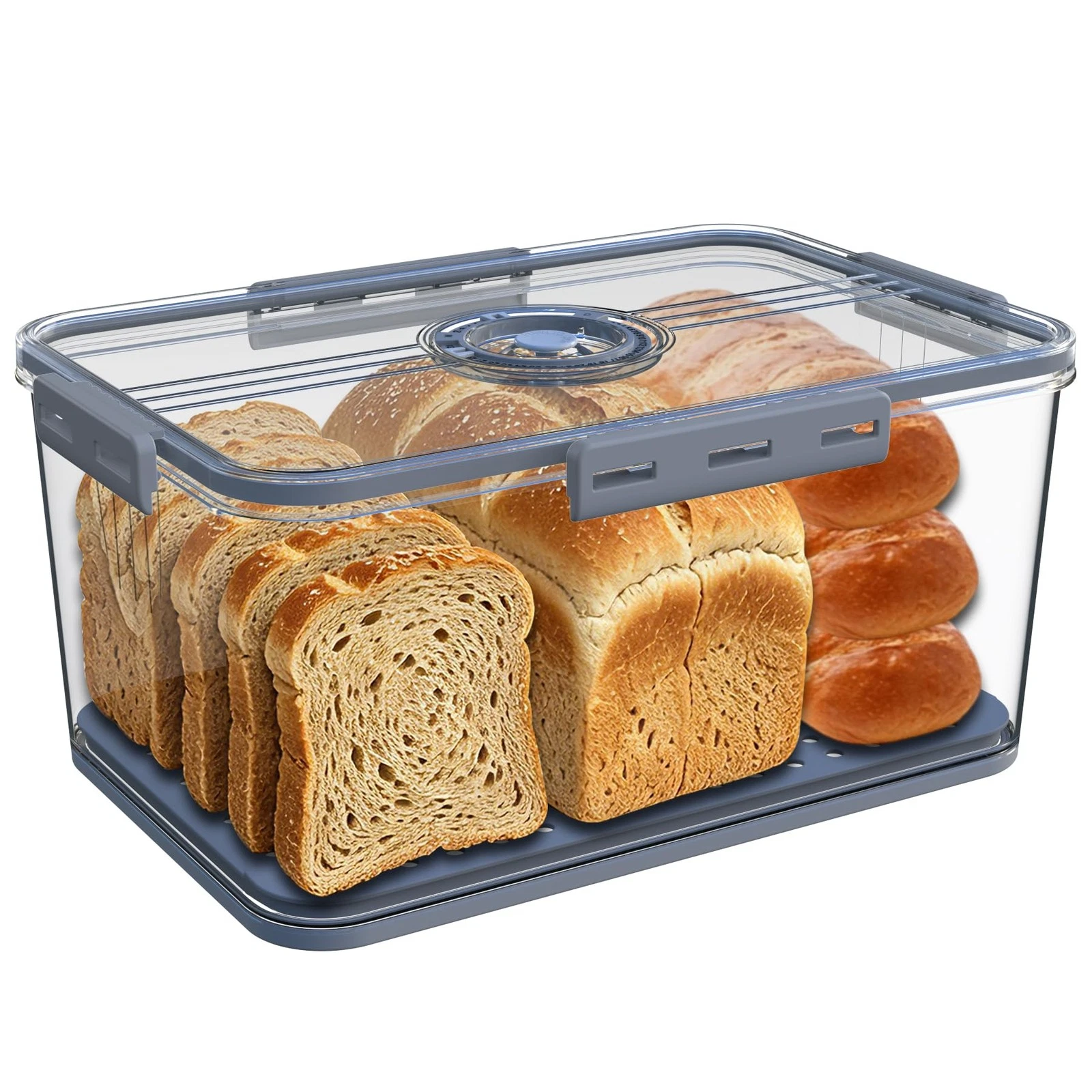 Bread Box Bread Boxes with Lid for Kitchen Counter, Airtight Loaf Bread Stora...
Opens in a new wind