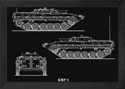 BMP 1 Framed Wall Art Poster Canvas Print Picture