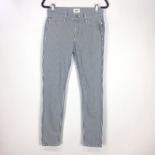 Hudson Jeans Nico Mid Rise Skinny Vertical Stripe