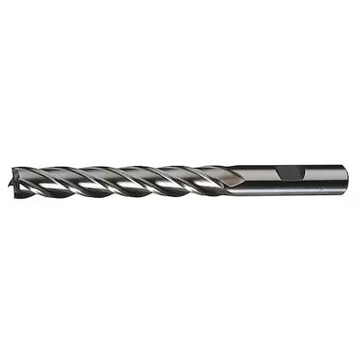 Cleveland C42312 4-Flute Hss Left-Hand Helix & Cut Cc Square Single End Mill