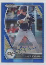 2021 Panini Prizm Draft Picks Blue & Carolina Hyper Luke Waddell Auto 1i2b
