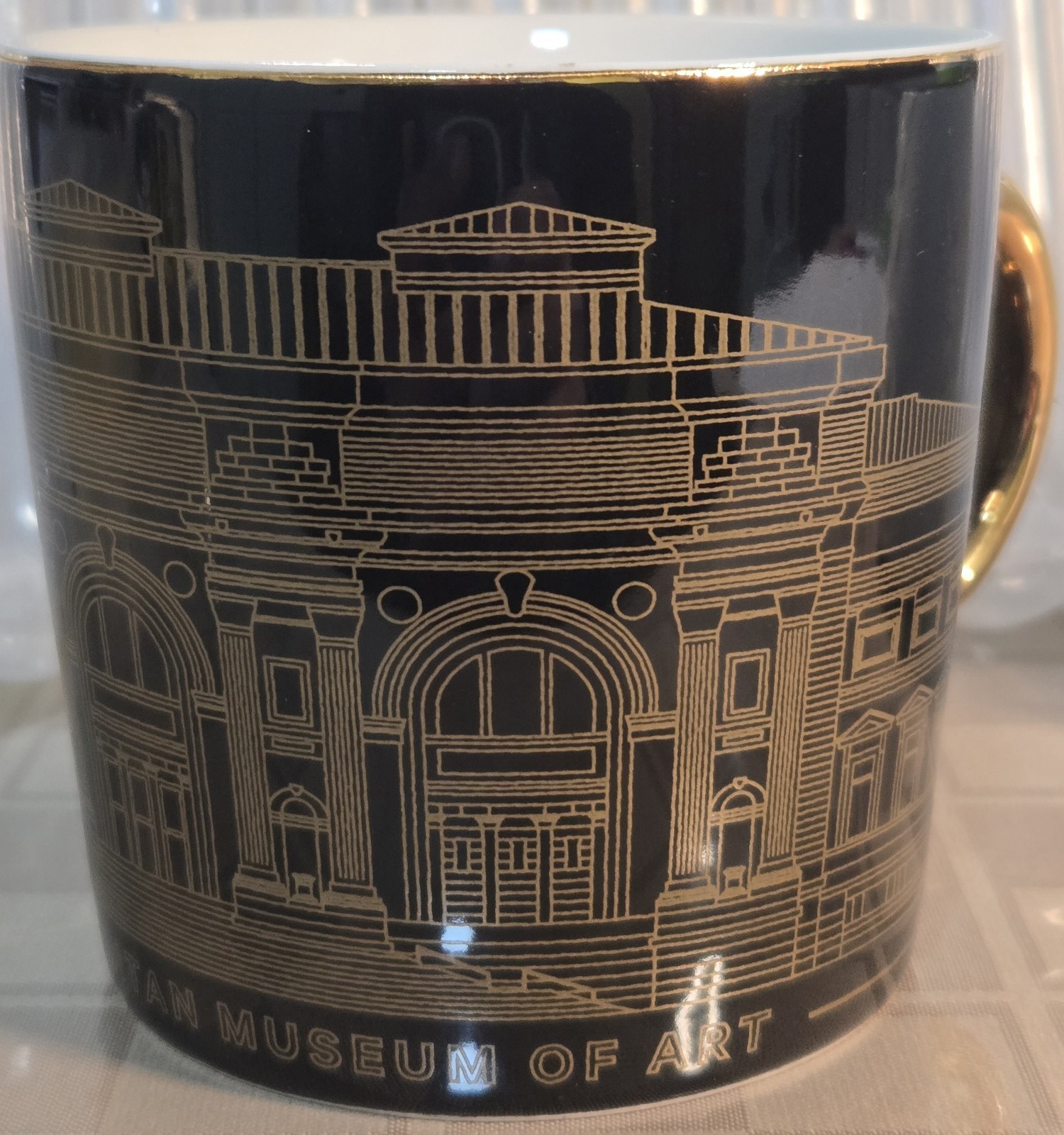 The Met, Metropolitan Museum of Art Coffee Mug. Black with 2