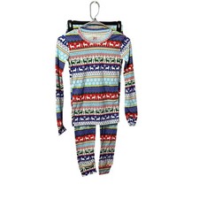 The Childrens Place Kids Snug Fit Christmas Pajamas Reindeer Snow Unisex Size 12