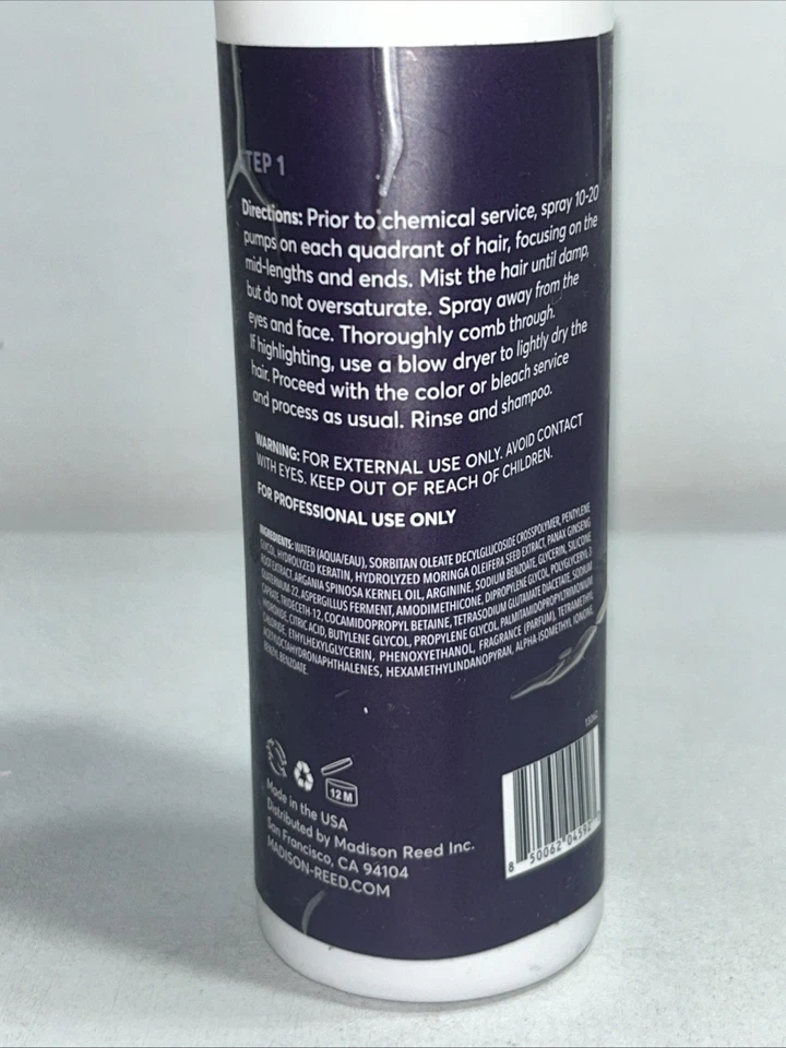 Nuevo Madison Reed Paso 1 Tiempo de Vinculación Pre Color, Bond Mist 8.4 OZ Ligeramente Dañado Foto 4 de 4