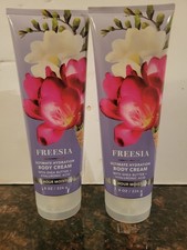 2 Two " FREESIA" Bath Body Works Ultimate Hydration BODY CREAMS With Shea B.
