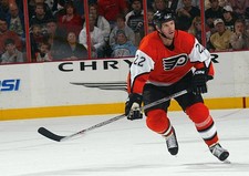Mike Knuble Philadelphia Flyers skates at the NHL game with - Ice Hockey Photo