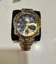 Invicta Artist Skull Automatic 50.5mm Gold/Black Bracelet Men's Watch 35109
