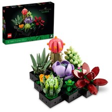 LEGO Botanicals Succulents - Artificial Indoor Plant Building Set for Home, Kit