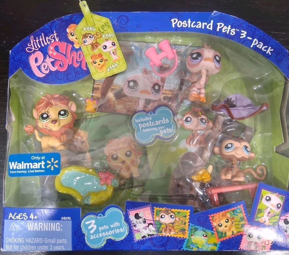 Figurine Lion #2000 Littlest Pet Shop Hasbro - Occasion - Collection Animaux Savane