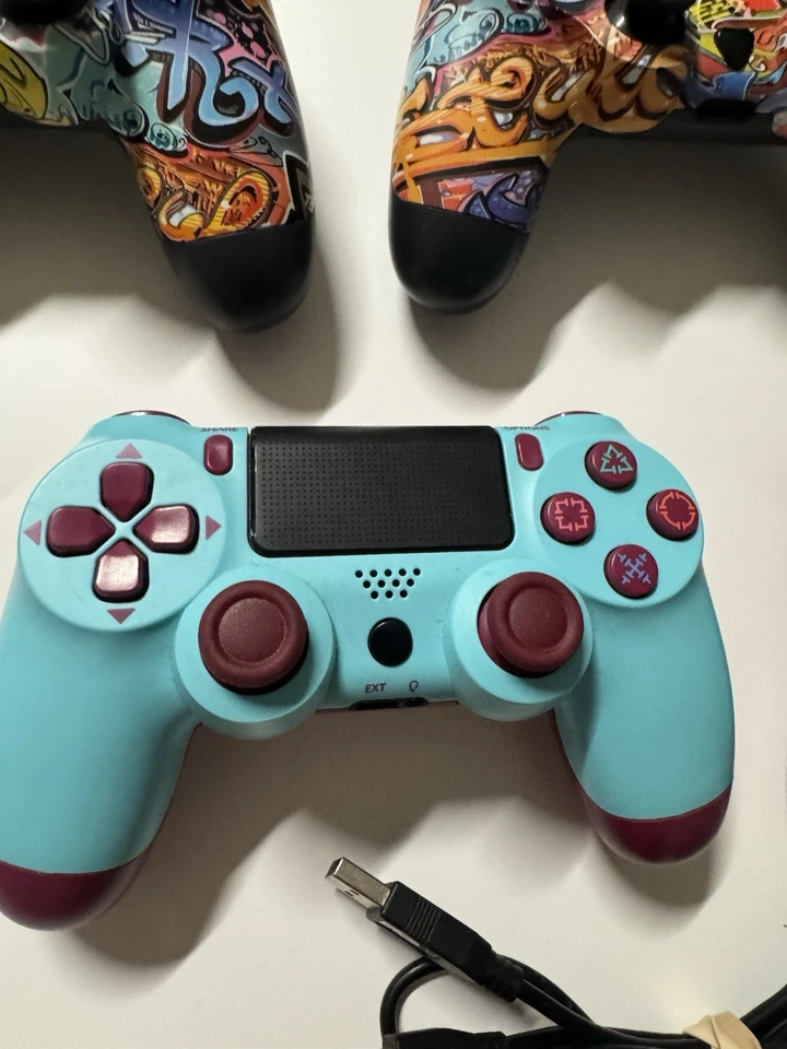 x5 Lote Mandos Inalámbricos PS4 PlayStation 4 PROBADOS FUNCIONANDO (3rd Party) Foto 4 de 4