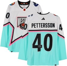 Elias Pettersson Canucks Signed 2023 NHL All-Star Game Adidas Authentic Jersey