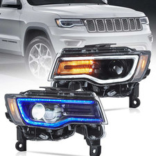 Pair Projector Headlights Fit 2014-2022 Jeep Grand Cherokee Full Led Wstart-up Pair Projector Headlights Fit 2014-2022 Jeep Grand Cherokee Full Led Wstart-up