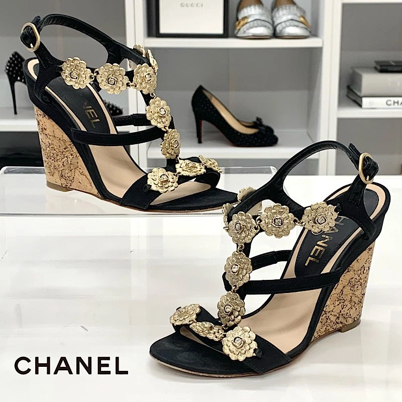 CHANEL Camellia Floral Sandals for Women for sale | eBay